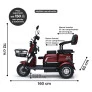 Triciclo Elétrico - Smart PAM 800w 48v - Vermelho - Plug and Move