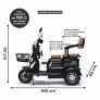Triciclo Elétrico - Smart PAM 800w 60v Lithium - Preto - Plug and Move 