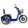 Triciclo Elétrico - Village PAM - Cesta - 800w - Azul - Plug and Move