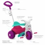 Triciclo Infantil - Passeio e Pedal - Europa - Rosa - Bandeirante