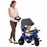 Triciclo Infantil - Passeio e Pedal - Velobaby Reclinável - Azul-Preto - Bandeirante