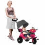 Triciclo Infantil - Passeio e Pedal - Velobaby Reclinável - Rosa-Preto - Bandeirante