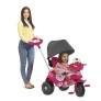 Triciclo Infantil - Passeio e Pedal - Velobaby Reclinável - Rosa - Bandeirante