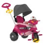 Triciclo Infantil - Passeio e Pedal - Velobaby Reclinável - Rosa - Bandeirante