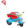 Triciclo Infantil - Passeio e Pedal - Velocita Classic - Azul - Calesita