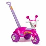 Triciclo Infantil Baby Music com Haste e Som - Rosa - Cotiplás