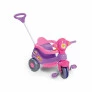 Triciclo Infantil com Haste Direcionável - Velocita - Lilás - Calesita