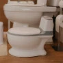 Troninho Infantil com Som - Vaso Sanitário - Cinza - Zippy