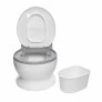 Troninho Infantil com Som - Vaso Sanitário - Cinza - Zippy